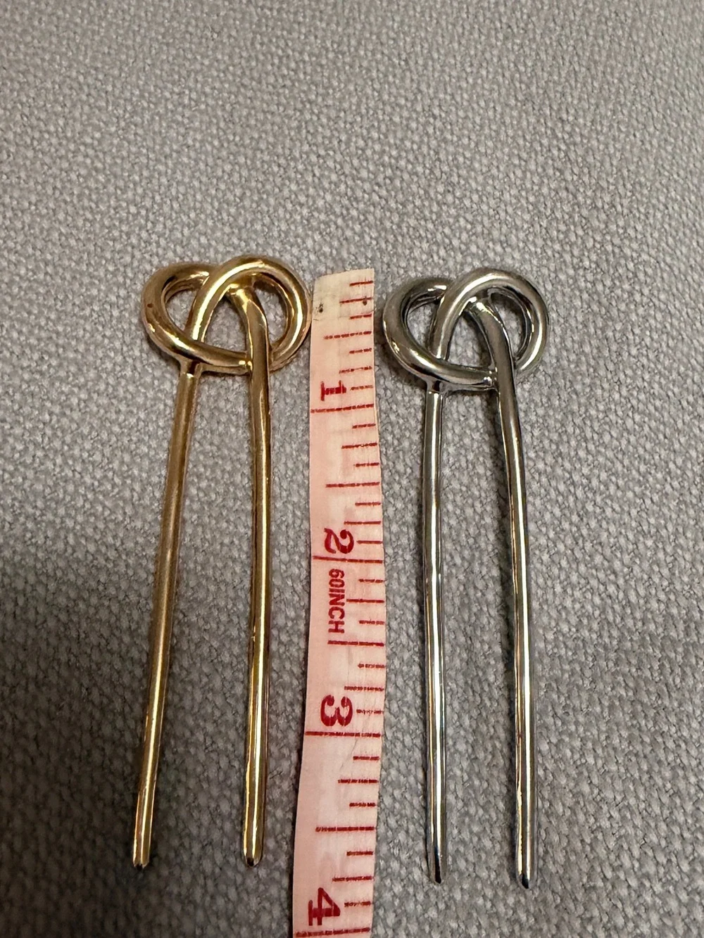 Set of 2 Metal Hair Pins